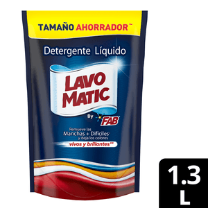 Detergente Liquido Lavomatic Colores Vivos 1300 Ml