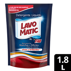 Detergente Liquido Lavomatic Colores Vivos1800 Ml