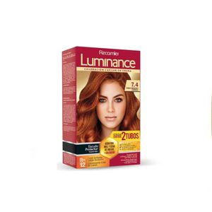 Tinte para cabello LUMINANCE rubio mediano cobrizo (4 und)