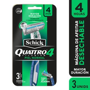 Máquina de Afeitar Schick Xtreme Quattro Sensible X3 Unds