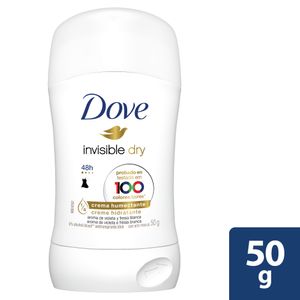 Desodorante Antitranspirante Dove en Barra Invisible Dry 50g