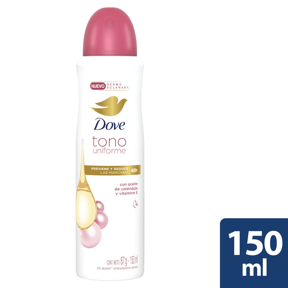 Desodorante Dove Aerosol Dermo Aclarante Aceite de Caléndula y Vitamina E