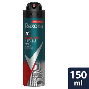 Desodorante Rexona Aerosol Hombre Antibacterial + Invisible 90 G