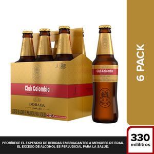 Cerveza Club Colombia Dorada 330 Ml X6 Unds