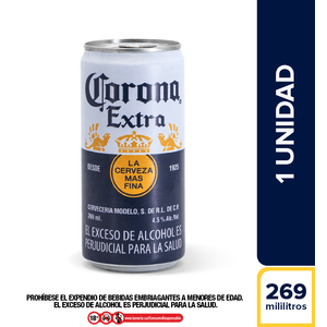 Cerveza Corona Extra Lata 269 Ml