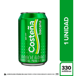 Cerveza Costeña Bacana Lata 330 Ml
