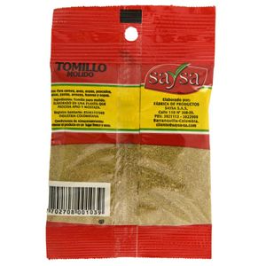 Condimento Saysa Tomillo 20 G