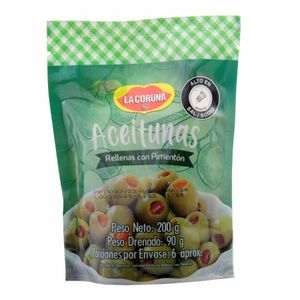 Aceituna La Coruña Relleno Pimentón 200 G