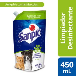 Eliminador de Olores Sanpic Para Mascotas Multisuperficies 450ml