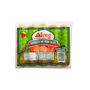 Chorizo de Vegetales Alves 250 G X5 Unds