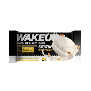 Chocolate Blanco Wake Up Relleno con Crema de Maní 40 G X2 Unds