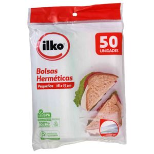 Bolsas Hermetica Ilko 15X16 Cm 50 Unds