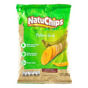 PBOCA NATUCHIPS PLATANO VERDE 38g
