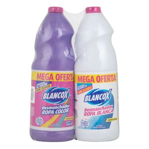 Desmanchador Blancox Ropa Color 1000 Ml + Desmanchador Blanco