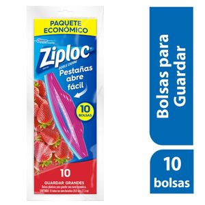 Bolsa Ziploc Grandes Reutlizable para Guardar X10 Unds