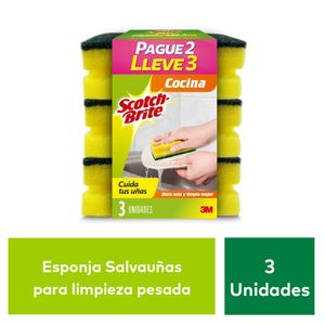 Esponja Scotch Brite Cocina 3X2 Unds Oferta