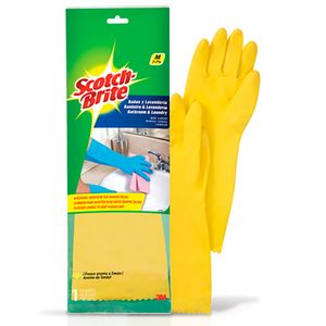 Guantes SCOTCH BRITE amarillo multiusos talla m (1 und)