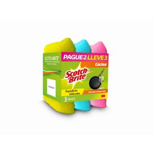 Esponja Scotch Brite Superficie Delicada 3X2 Unds Oferta