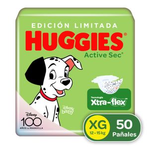 Pañal Huggies Active Sec Etapa 4 XG X50 Unds
