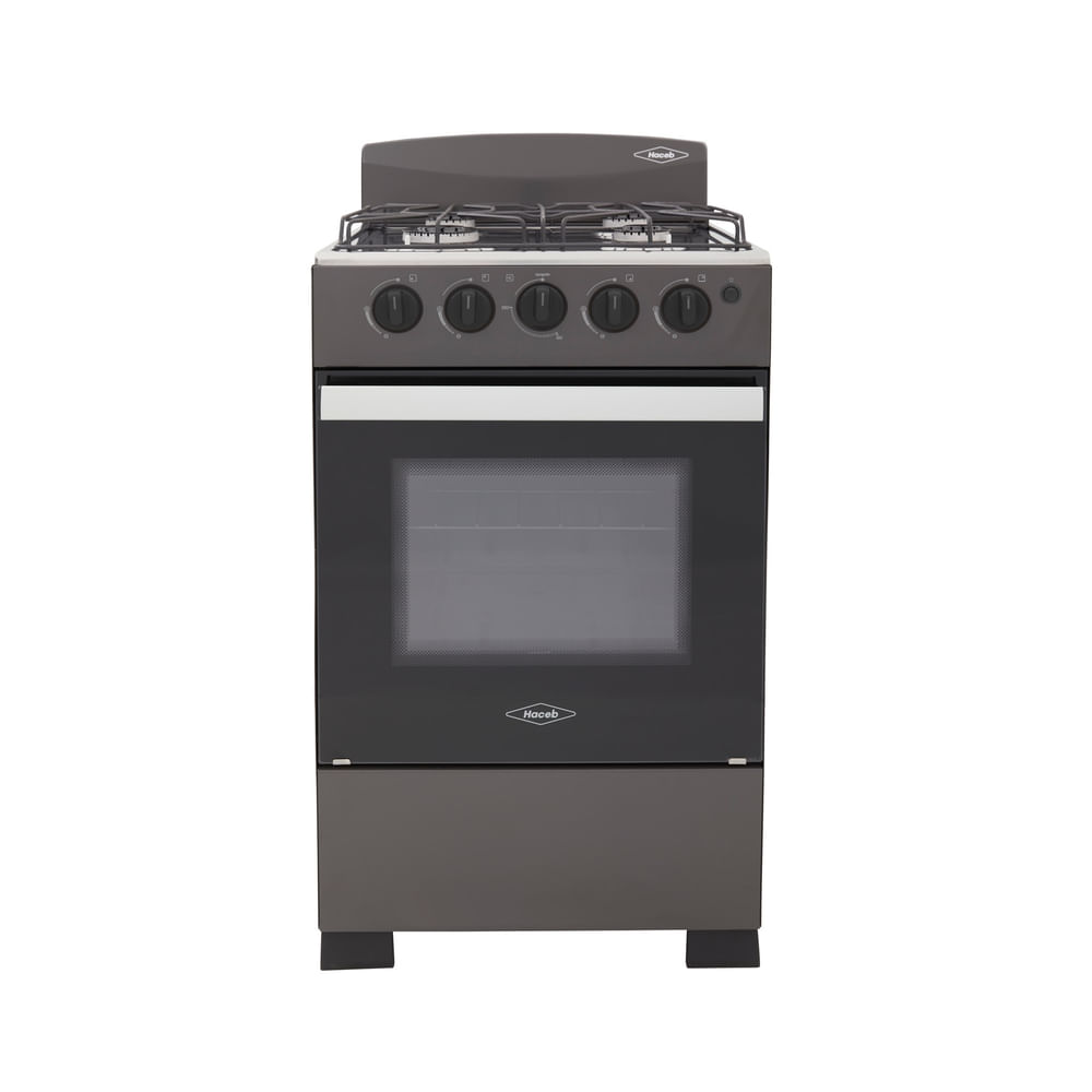 Estufa de Piso Haceb Romero Gas Natural 4 Puestos Plata 50-T GN PL