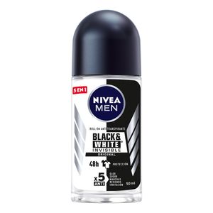 Desodorante Nivea Men Roll On Invisible Black & White 50 Ml