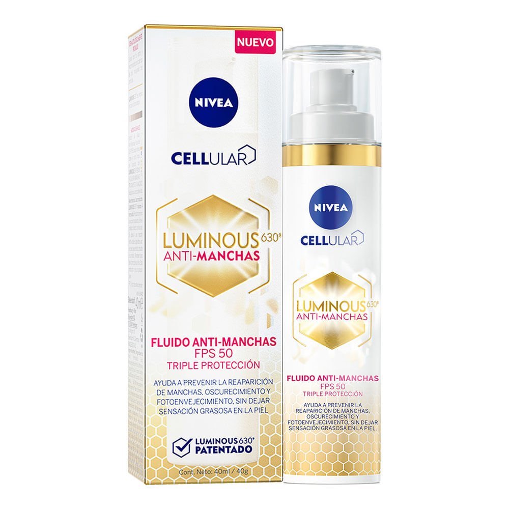Crema Nivea Luminous Antimanchas Fps 50 40 Ml