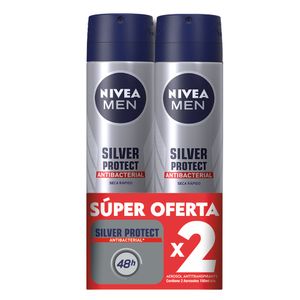 Desodorante Nivea Silver Protect Spray 150 Ml X2 Unds