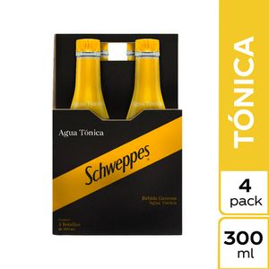 Tónica Schweppes 300 Ml X4 Unds