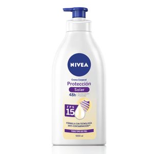 Crema Corporal Nivea Protección Solar FPS 15 1000 Ml