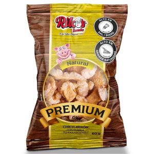 Pasaboca Chicharrón Riko's Premium Natural 60 G