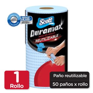 Toalla de Papel Reutilizable Scott Duramax Azul 1 Rollo X50 Hojas