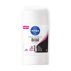 Desodorante NIVEA black white mujer en stick (50 gr)