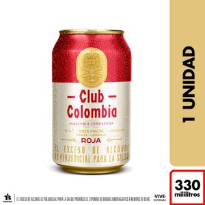 Cerveza Club Colombia Roja Lata 330 Ml