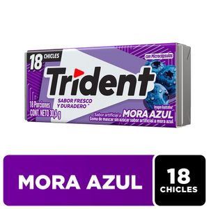 Chicle Trident Mora Azul 30,6 G