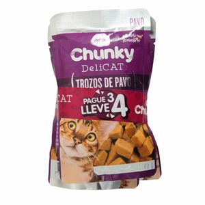 Alimento para Gato Chunky Delicat 80 G 4X3 Unds Oferta