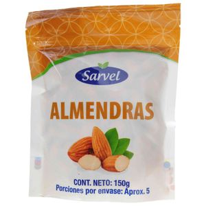 ALMENDRAS SARVEL ENTERAS X150 g