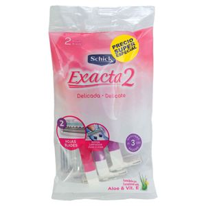 Máquina de Afeitar Schick Exacta Delicada X3 Unds