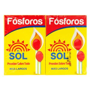 Fósforo El Sol Hogar X2 Unds