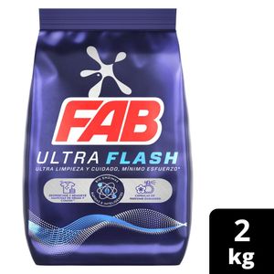 Detergente Polvo Fab Ultra flash 2 Kg