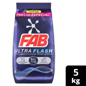 Detergente Polvo Fab Ultra flash 5 Kg