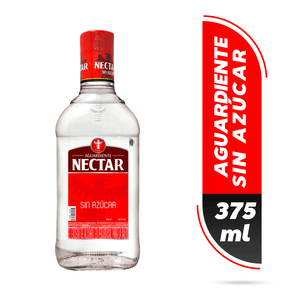 Aguardiente Néctar Rojo sin Azúcar 375 Ml