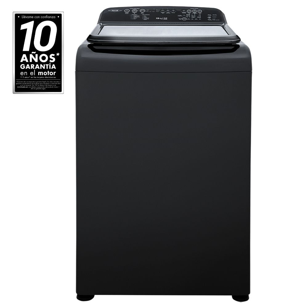 Lavadora Haceb Ivy 19 Kg Carga Superior Digital Negra LA19EVI16B-CC1HW