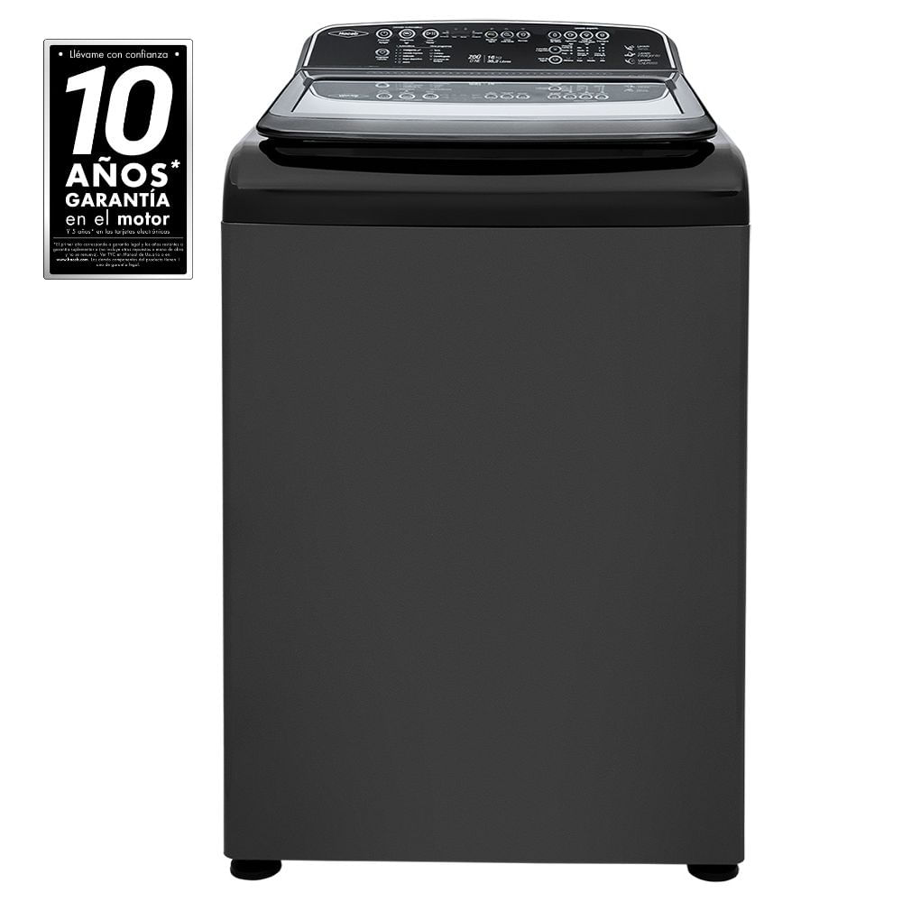 Lavadora Haceb Zoü 16 Kg Carga Superior Digital Negra