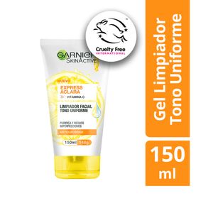 Limpiador Facial Garnier Express Aclara Vitamina C 150 Ml