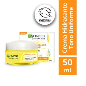 Crema Facial Garnier Hidratación Express Aclara Fps 30 50 Ml