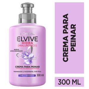 Crema de Peinar Elvive Hidratación Hidra Hialurónico 300 Ml
