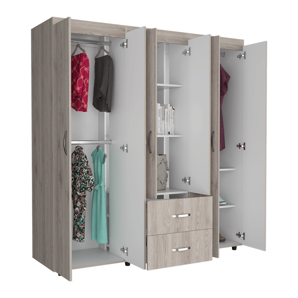 Imagen de Closet Bariloche 180X170X50 RTA Ceniza Blanco CZB 8996