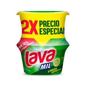 Lava Plato Lava Mil Crema Limón 450 G X2 Precio Especial