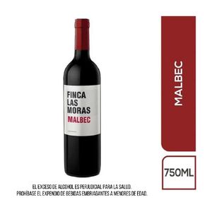 Vino Tinto Finca Las Moras Malbec 750 Ml