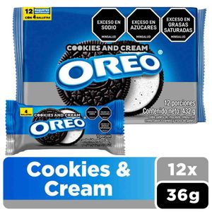 Galleta Oreo Cookies & Cream 432 G